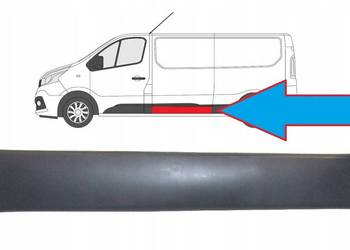 LISTWA LEWA NA BOK RENAULT TRAFIC OPEL VIVARO NISSAN NV300 TALENTO 2014 -
