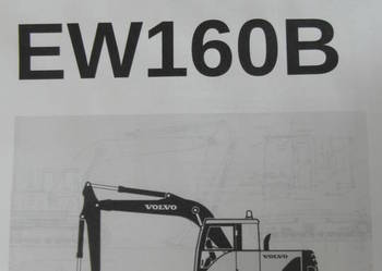 dtr instrukcja obsługi koparka volvo ew160B i inne