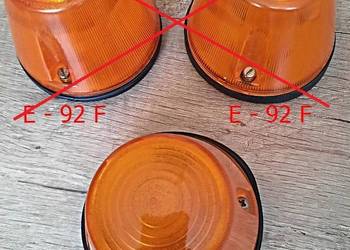 Lampa kierunkowskazu klosz E 92 F z lat PRL