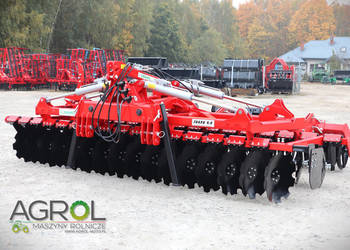 Brona talerzowa hydrauliczna 4m SHARK SHS Grano-System NOWA WERSJA 4,5
