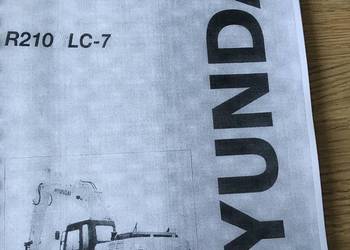 dtr instrukcja obsługi koparka hyundai R210LC-7 i inne