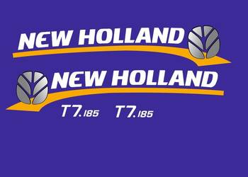 Naklejki New Holland T7 185 i inne modele super trwałe zamienniki
