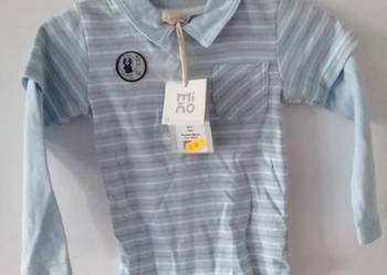 Nowe chłopięce boby z kołnierzykiem typu Polo rozmiar 86.