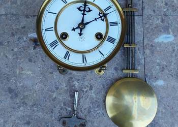 167 Zestaw mechanizm starego zegara ściennego tarcza 14,5cm