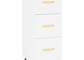 Szafka biała 345x34x90 cm materiał drewnopochodny WM-828580