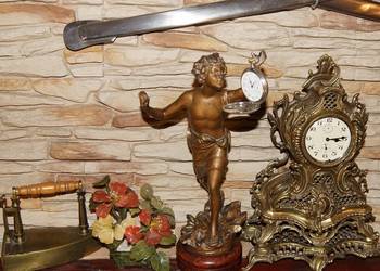 Stary stojak na zegarek kieszonkowy wys. 38cm element dekoracyjny Wrocław