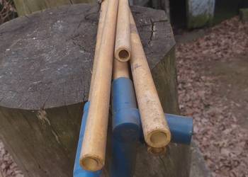 Drewniany stelaż namiot ogrodowy harcerski/wojskowy PRL. Paliki parawanu