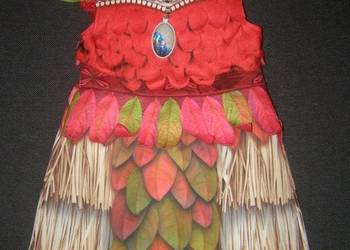 Strój kostium przebranie VAIANA SKARB OCEANU 3-4 latka 98-104cm DISNEY