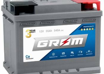 Akumulator 55Ah 540A Grom Premium EN DTR