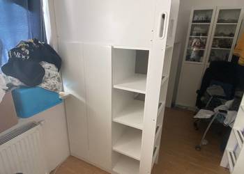 Łóżko piętrowe z biurkiem SMÅSTAD