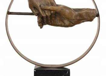 Splecione Dłonie - Uścisk Zakochanych - Styl Salvador Dali - Figura z Brązu