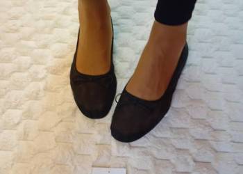(40) ASOS Design/ Czarne, siateczkowe baleriny z Londynu, organza, Nowe