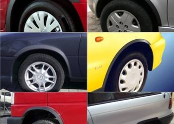 Nakładki na błotnik listwa nadkola ochronna zestaw Tuning