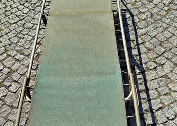 Łóżko polowe, standardowa konstrukcja z aluminium 200x73 cm, szarozielone