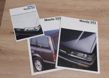 Prospekt Mazda 323 BF HB + KOMBI komplet 3 broszur