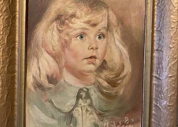 „Portret Dziecka" Marian Adamczyk (M. Adam) - olej na płótnie