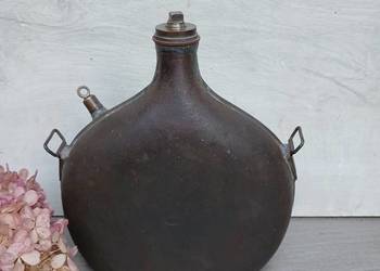 Oryginalna francuska manierka Model 1935 sygnowana mosiężne korki