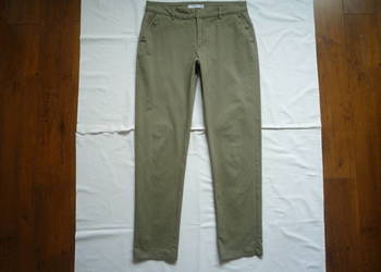 Reserved 38/M Spodnie chino chinosy zielone khaki
