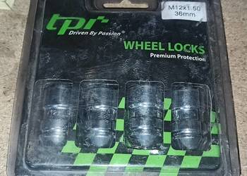 Nakrętki antykradzieżowe do felg M12x1,50 36MM, TPR WHEEL LO