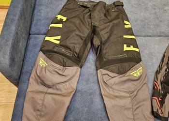 Spodnie motocyklowe cross enduro Fly Racing F-16 czarny/fluo/szary/żół