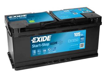 Akumulator 105Ah 950A 12V EXIDE AGM EK1050 CHOPINA 1 DARMOWA DOSTAWA