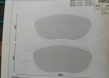 SM586 Klocki hamulcowe kpl. przód ALFA ROMEO 145, 146, GTV, SPIDER; FIAT PU