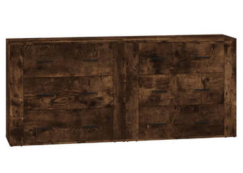 Szafki 2 szt. przydymiony dąb materiał drewnopochodny WM-3185412