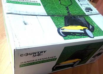Kosiarka BĘBNOWA RĘCZNA jezdna szer. ostrza 38 cm kosz na trawę 33 L
