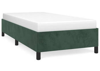 Rama łóżka bez materaca ciemnozielone aksamitne 90x200 cm WM-347303
