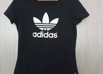 Ciemnogranatowy T-shirt Adidas rozmiar M