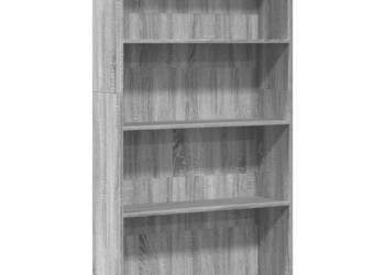 Regał szary dąb sonoma 80x24x143 cm materiał drewnopochodny WM-857849