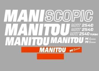 Naklejki oklejenie MANITOU MANISCOPIC MRT 2540 Zamiennik
