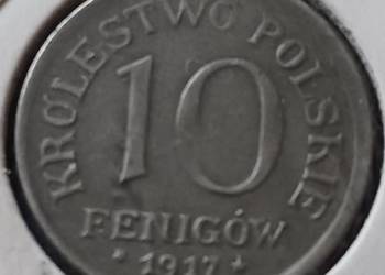 10 Fenigów Królestwo Polskie 1917 r.- wielodestrukt - skrętka