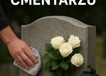 Sprzątanie grobów na cmentarzu przy ulicy Smętnej we Wrocławiu