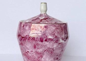 Cukiernica Włocławek Różowy Marmurek PRL Vintage Carry New Look