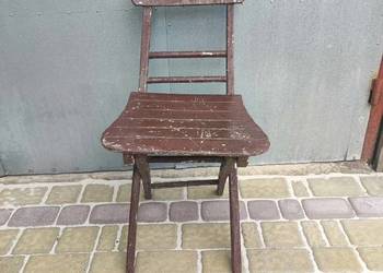 Stare krzesło składane drewniane | klasyk | prl | vintage | loft