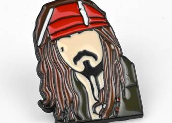 Jack Sparrow | 3 cm | Metal | Przypinka | Pirates of the Caribbean