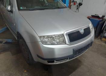 Skoda Fabia 1 Lift 04- KOMPLET przód Zderzak Błotniki Maska Lampy Pas 9102