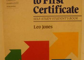 PROGRESS TO FIRST CERTIFICATE - LEO JONES