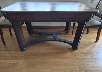 Stół rozkładany dębowy