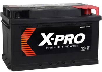 Akumulator X-PRO 71Ah 640A EN niski Prawy Plus