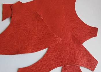 Skóra (125 g) Licowa Włoska średnie i małe kawałki Pomarańczowy Orange Skóra (125 g) Licowa Włoska średnie i małe kawałki Pomarańczowy Orange