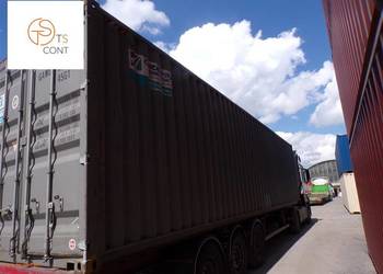 Kontener morski magazynowy budowlany 40 HC używany kilka razy 12 metrowy