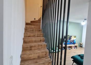 Balustrada Harfowa LOFT | Lamele Stalowe pod wymiar | Cała PL | Montaż