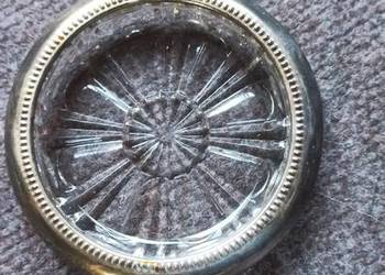 Talerzyk, szkło. Plater. Silverplatet. Italy.