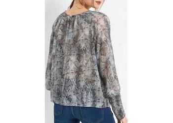 Nowa luźna bluzka z wężowym wzorem wężowy wzór Orsay 36 i 34 Nowa luźna bluzka z wężowym wzorem wężowy wzór Orsay 36 i 34