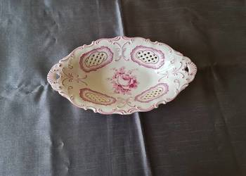Porcelanowy, zdobiony półmisek