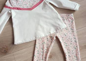Komplet bluza i legginsy getry dziewczęce 98