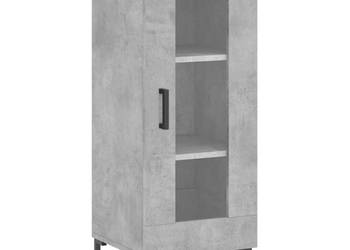 Szafka szarość betonu 345x34x90 cm materiał drewnopochodny WM-828800