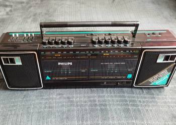 PHILIPS Super Tandem D8169/02R – 1986 – vintage, double kassete do naprawy
